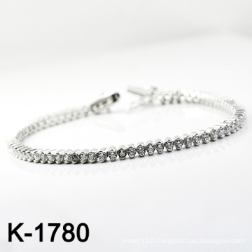 Fashion Silver Micro Pave CZ Jewellery Bracelets (K-1780. JPG)